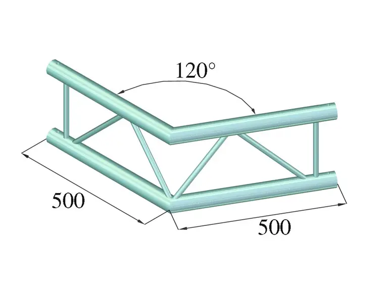 ALUTRUSS BILOCK BQ2-PAC22V 2-way corner 120° 